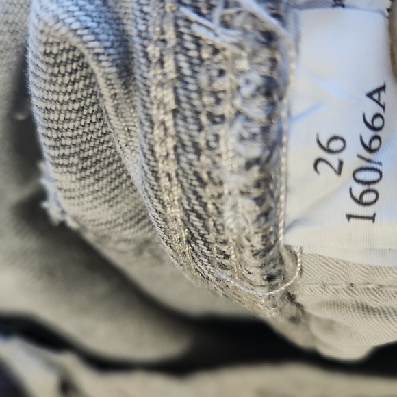 All Saints Mia Sparkle Carpenter Jeans Silver/Grey Size 26 - Picture 13 of 16